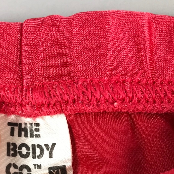 Vtg The Body Co Black Shiny Spandex Workout Shorts - Picture 2 of 6